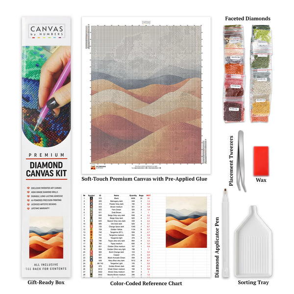 Dunes en Harmonie - Peinture Diamant - Taille Standard