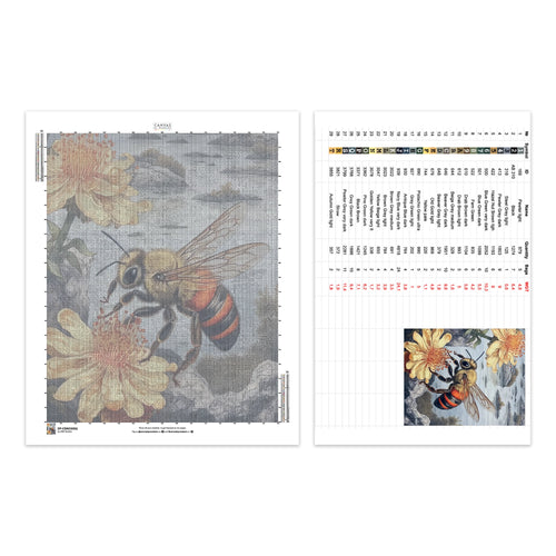 Honey Bee - Diamond Painting - Standard Size
