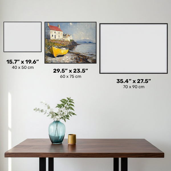 Rowboat by the Shore - Diamond Painting - Large