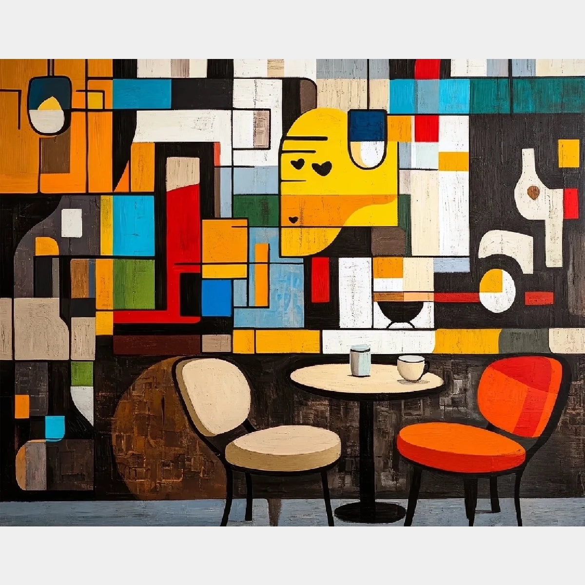 Pausa Caffè - Pittura con Diamanti - Dimensione Standard