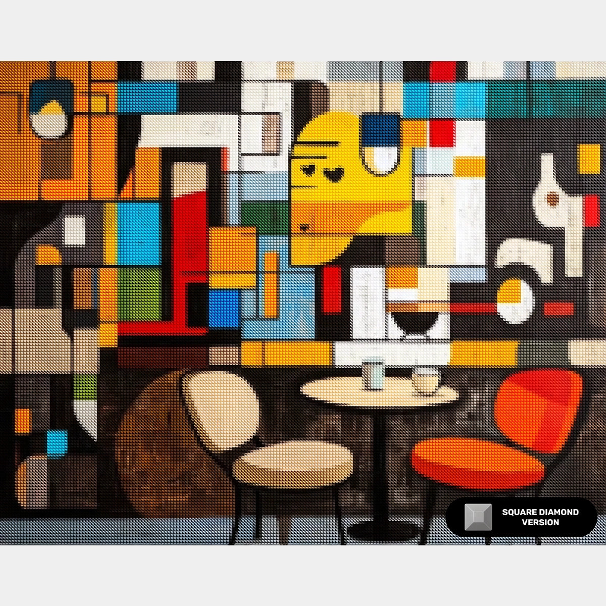 Pausa Caffè - Pittura con Diamanti - Dimensione Standard