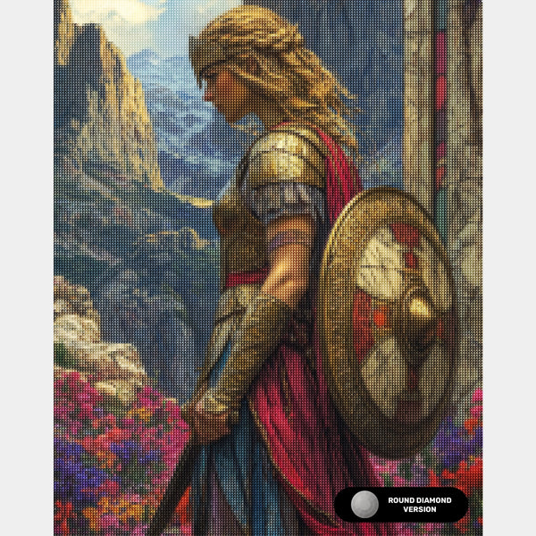 Composition de Vase Floral - Peinture Diamant - Très Grand