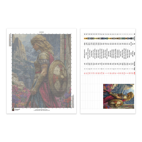 Composition de Vase Floral - Peinture Diamant - Très Grand