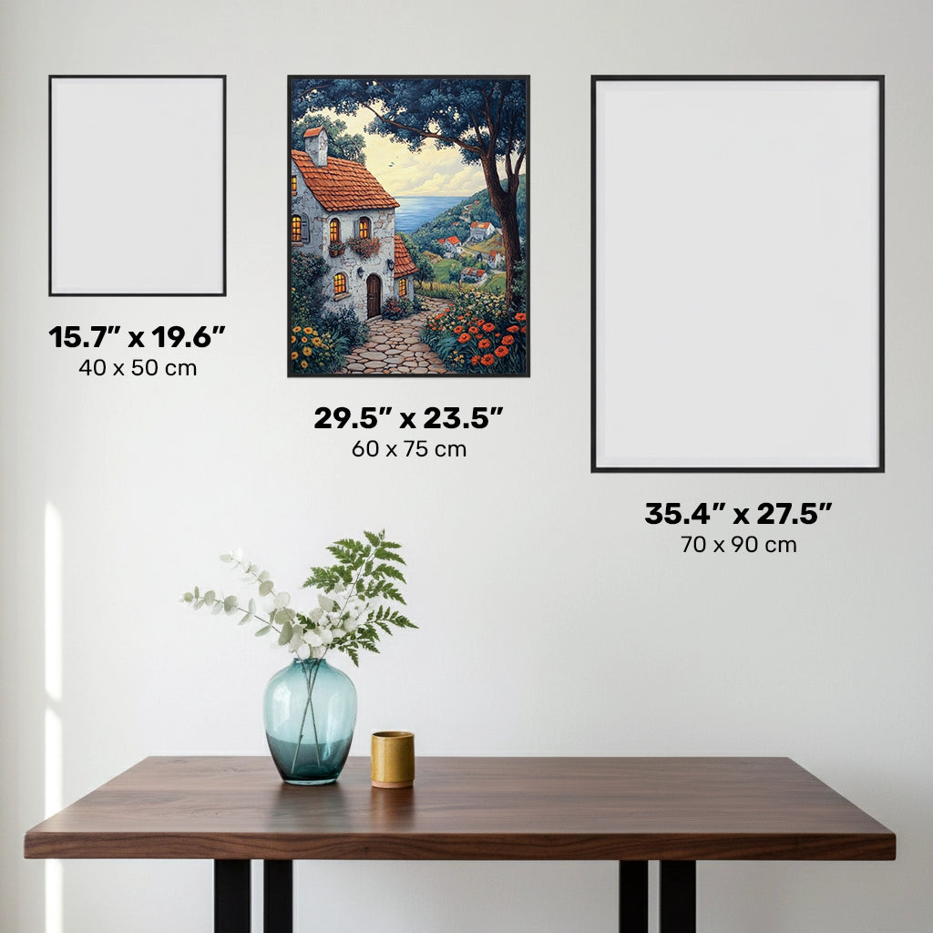 Blomsterkruka Komposition - Diamantmålning - X-Stor