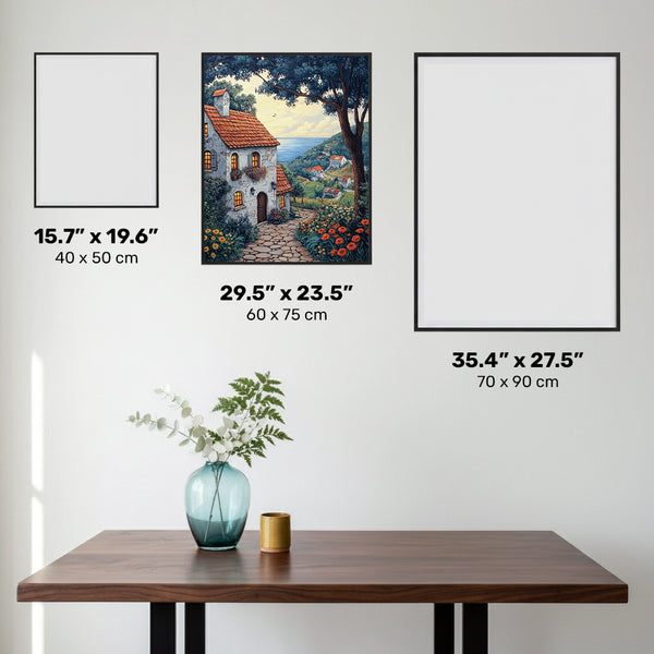 Blomsterkruka Komposition - Diamantmålning - X-Stor