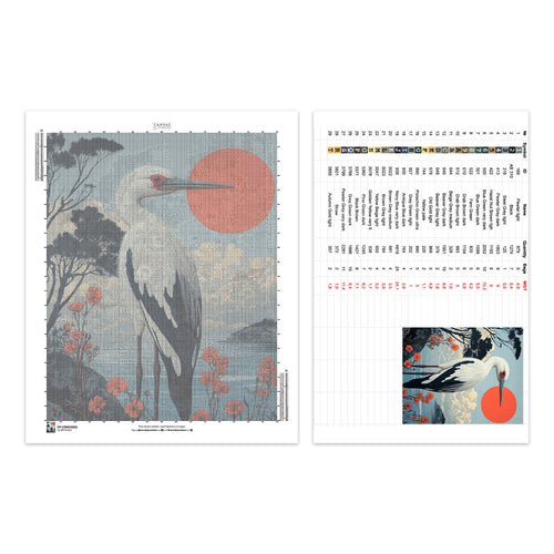 Stork in Stillness - Diamond Painting