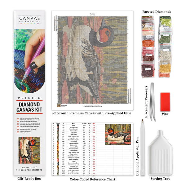 The Pond Dweller - Diamond Painting - Standard Size