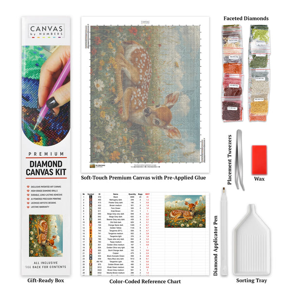 Composición de Jarrón Floral - Pintura de Diamante - Extra Grande