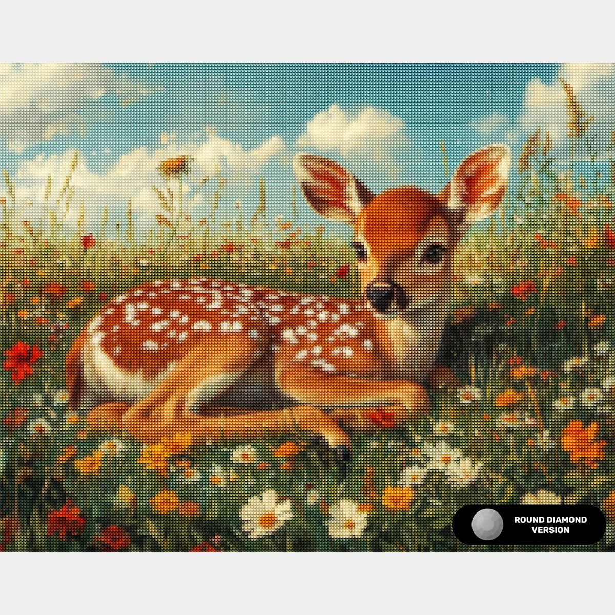 Composición de Jarrón Floral - Pintura de Diamante - Extra Grande