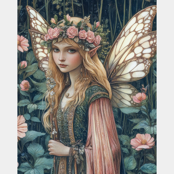 Blomsterkruka Komposition - Diamantmålning - X-Stor