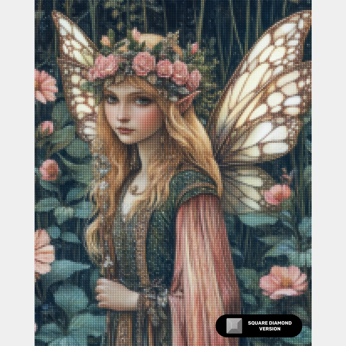 Blomsterkruka Komposition - Diamantmålning - X-Stor