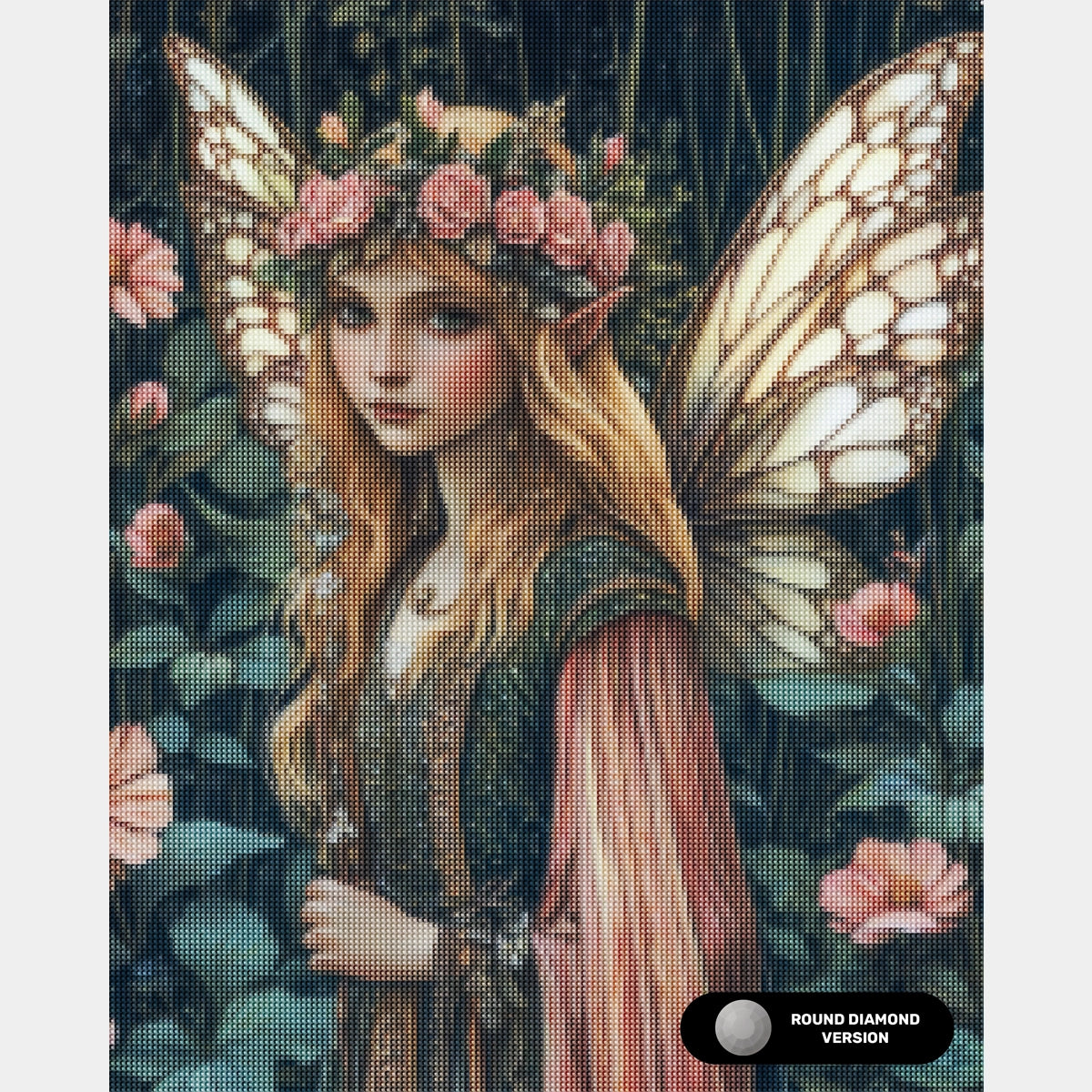 Blomsterkruka Komposition - Diamantmålning - X-Stor