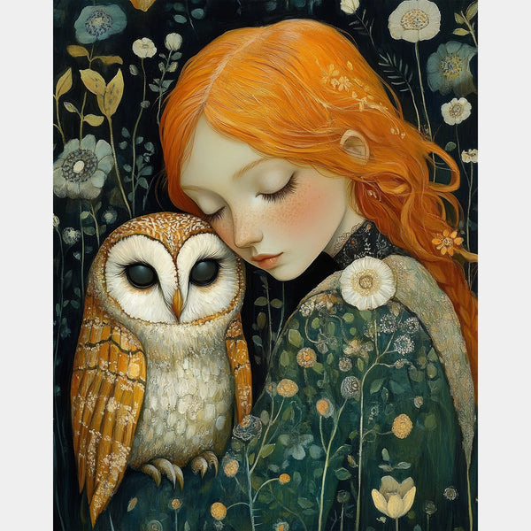 The Watchful Perch - Diamond Painting - Standard Size