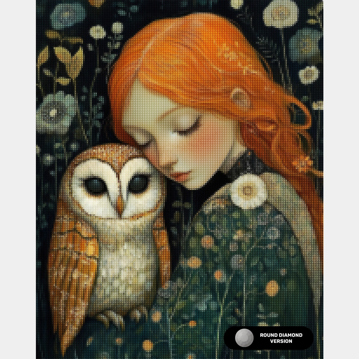 Blomsterkruka Komposition - Diamantmålning - X-Stor