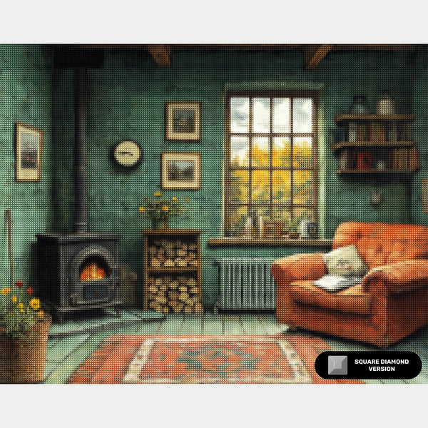 Blomsterkruka Komposition - Diamantmålning - X-Stor