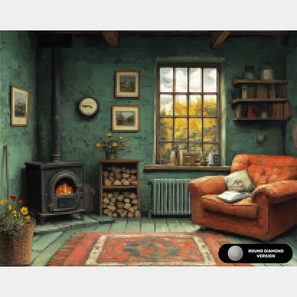 Blomsterkruka Komposition - Diamantmålning - X-Stor