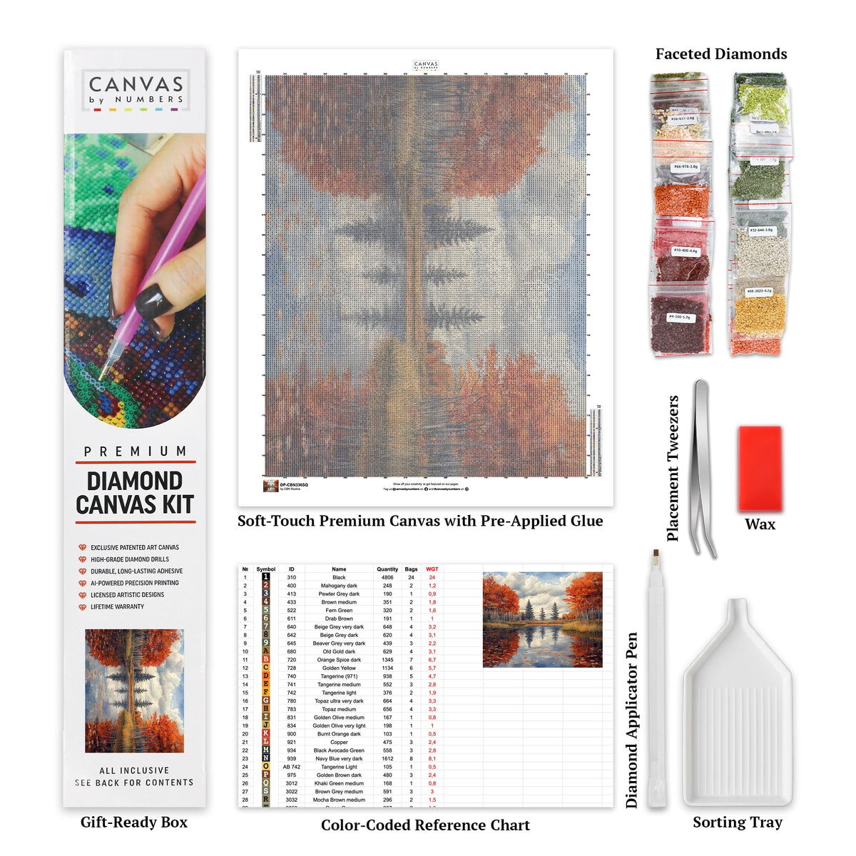 Blomsterkruka Komposition - Diamantmålning - X-Stor