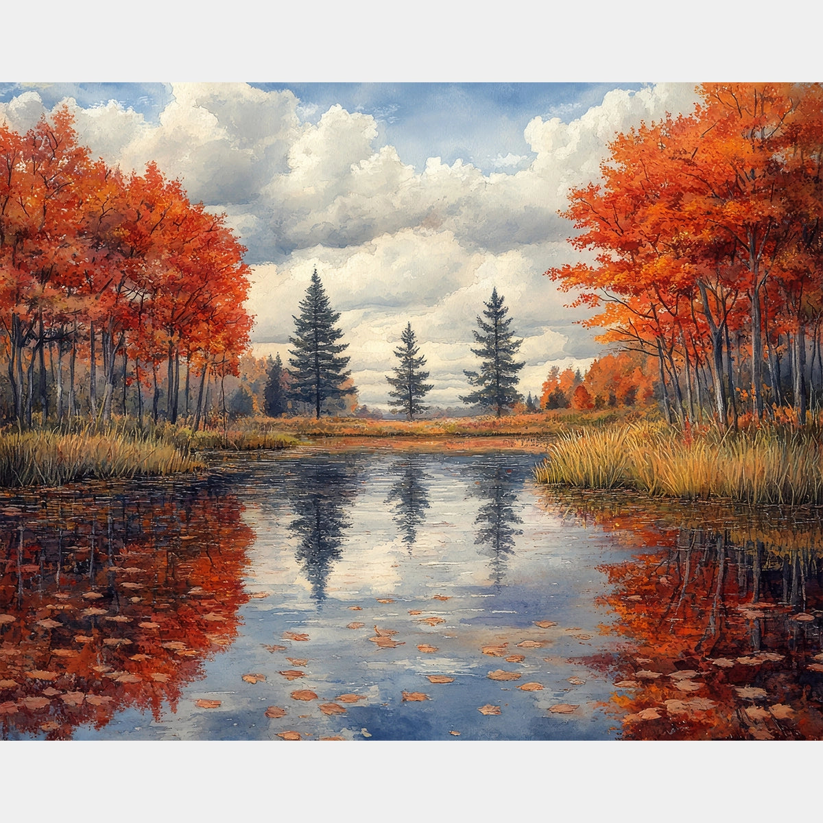 Blomsterkruka Komposition - Diamantmålning - X-Stor