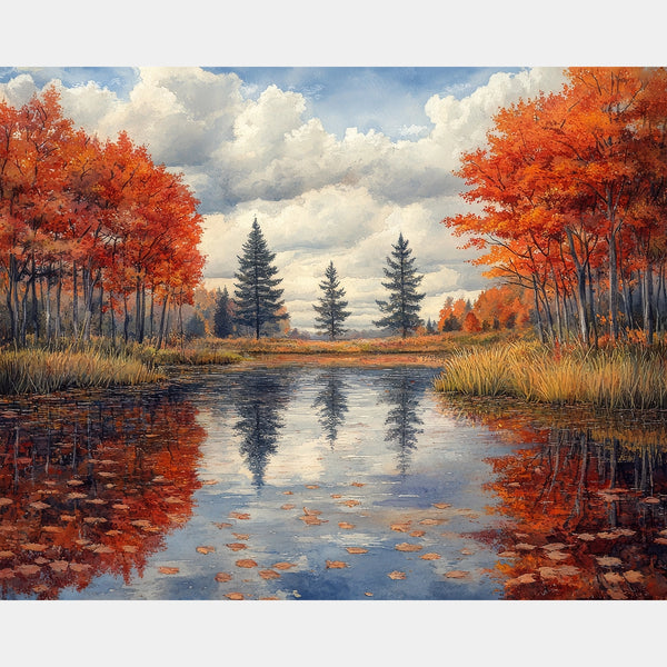 Blomsterkruka Komposition - Diamantmålning - X-Stor