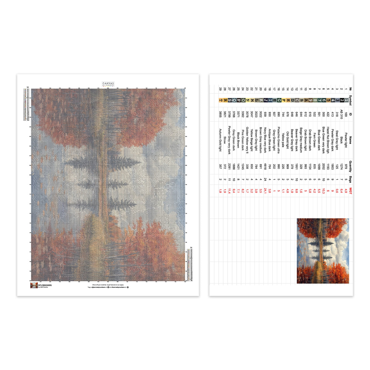 Blomsterkruka Komposition - Diamantmålning - X-Stor