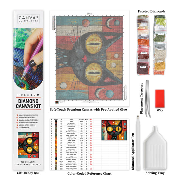 Feline Extravaganza - Diamond Painting - Standard Size