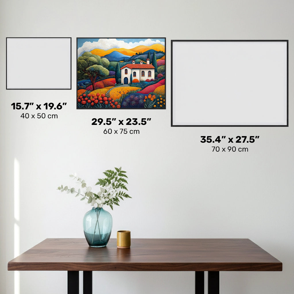 Composición de Jarrón Floral - Pintura de Diamante - Extra Grande