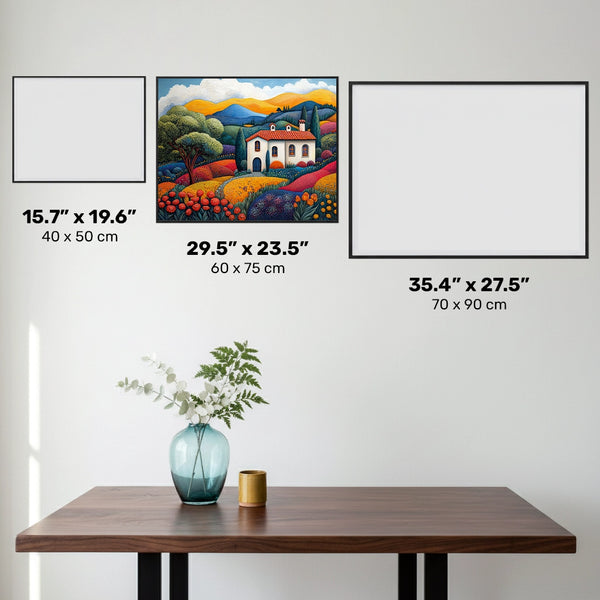 Composición de Jarrón Floral - Pintura de Diamante - Extra Grande