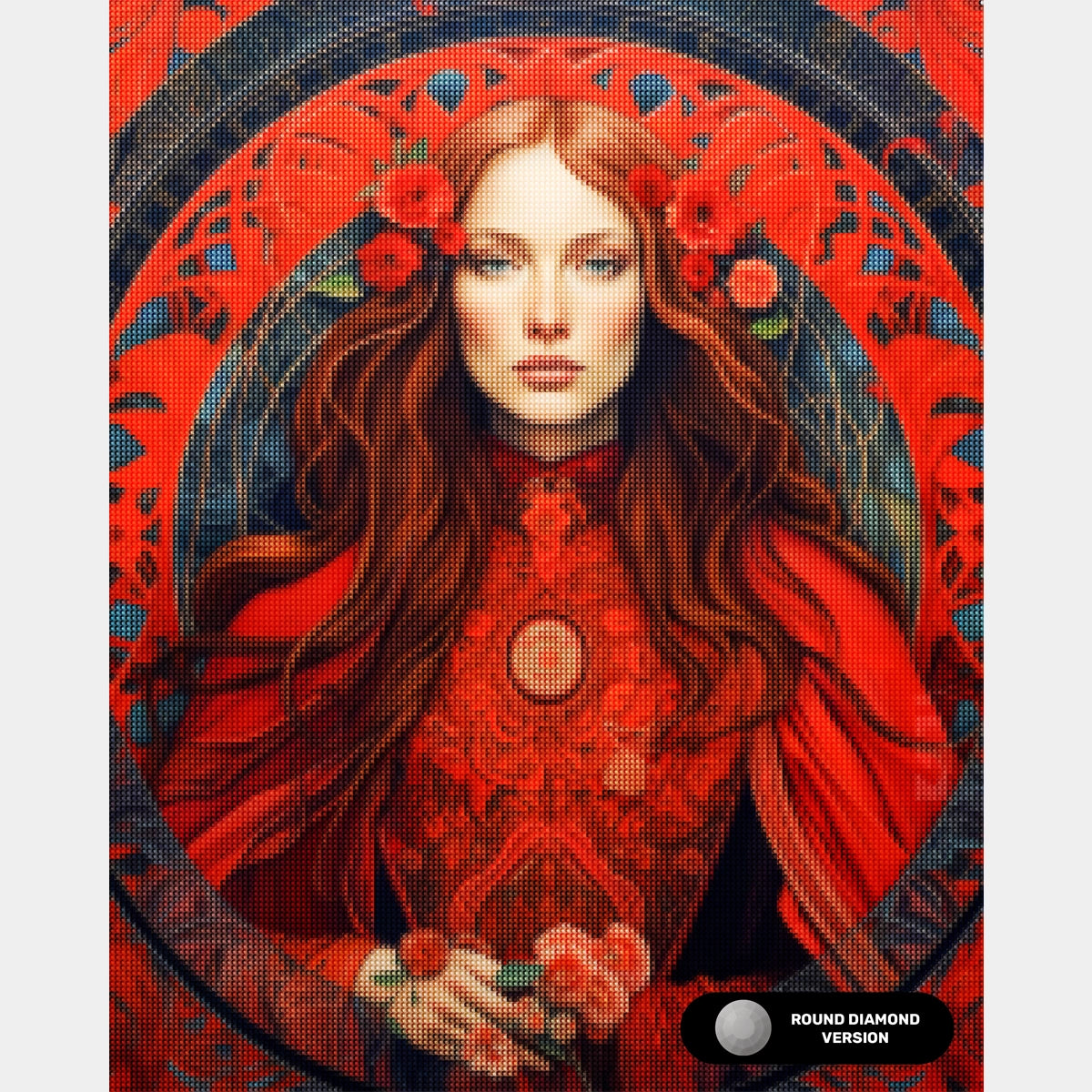 Blomsterkruka Komposition - Diamantmålning - X-Stor