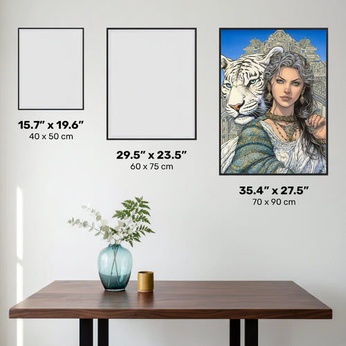 Tigergeborene Kaiserin - Diamond Painting - X-Large