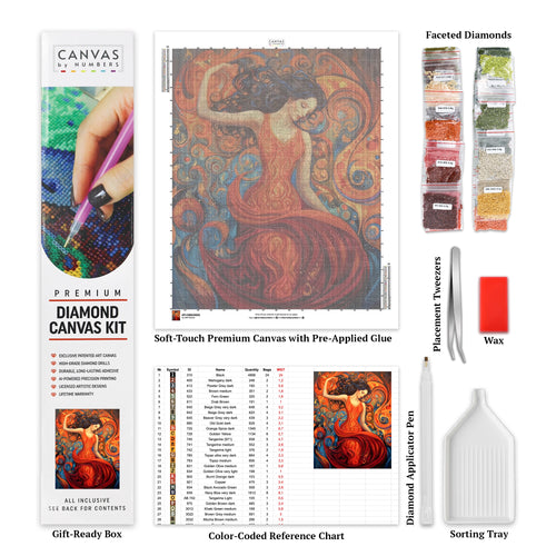 Composition de Vase Floral - Diamond Painting - Très Grand