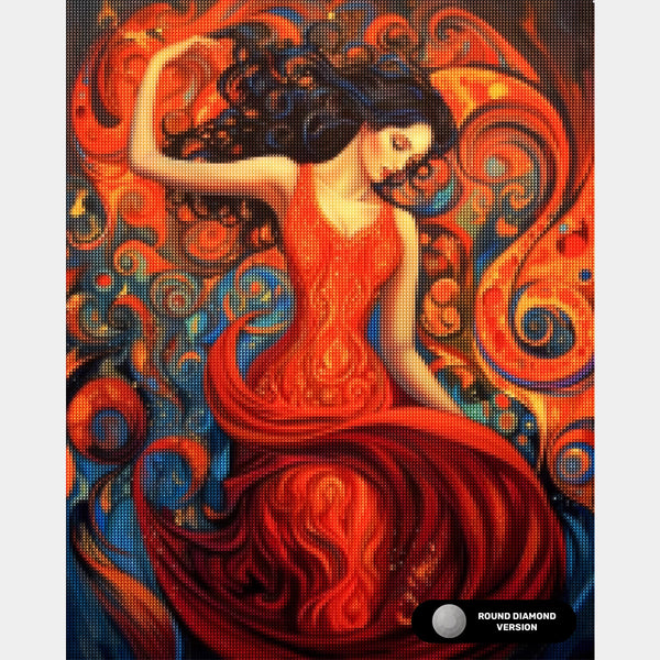 Blomsterkruka Komposition - Diamantmålning - X-Stor