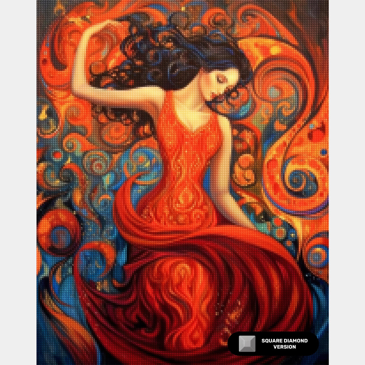 Blomsterkruka Komposition - Diamantmålning - X-Stor