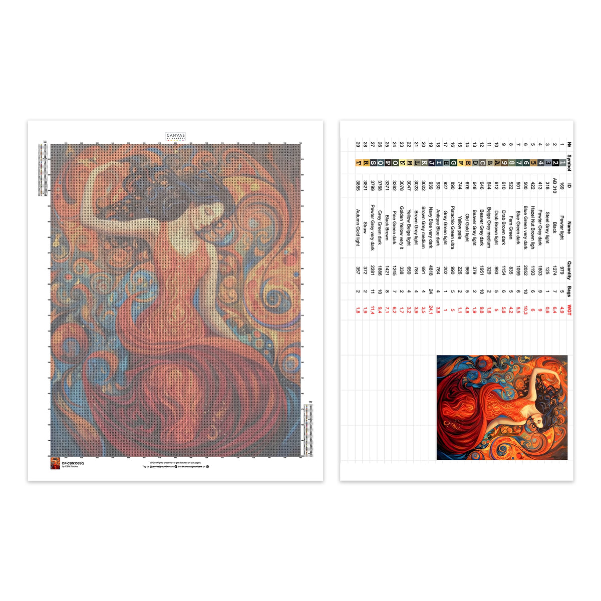 Blomsterkruka Komposition - Diamantmålning - X-Stor