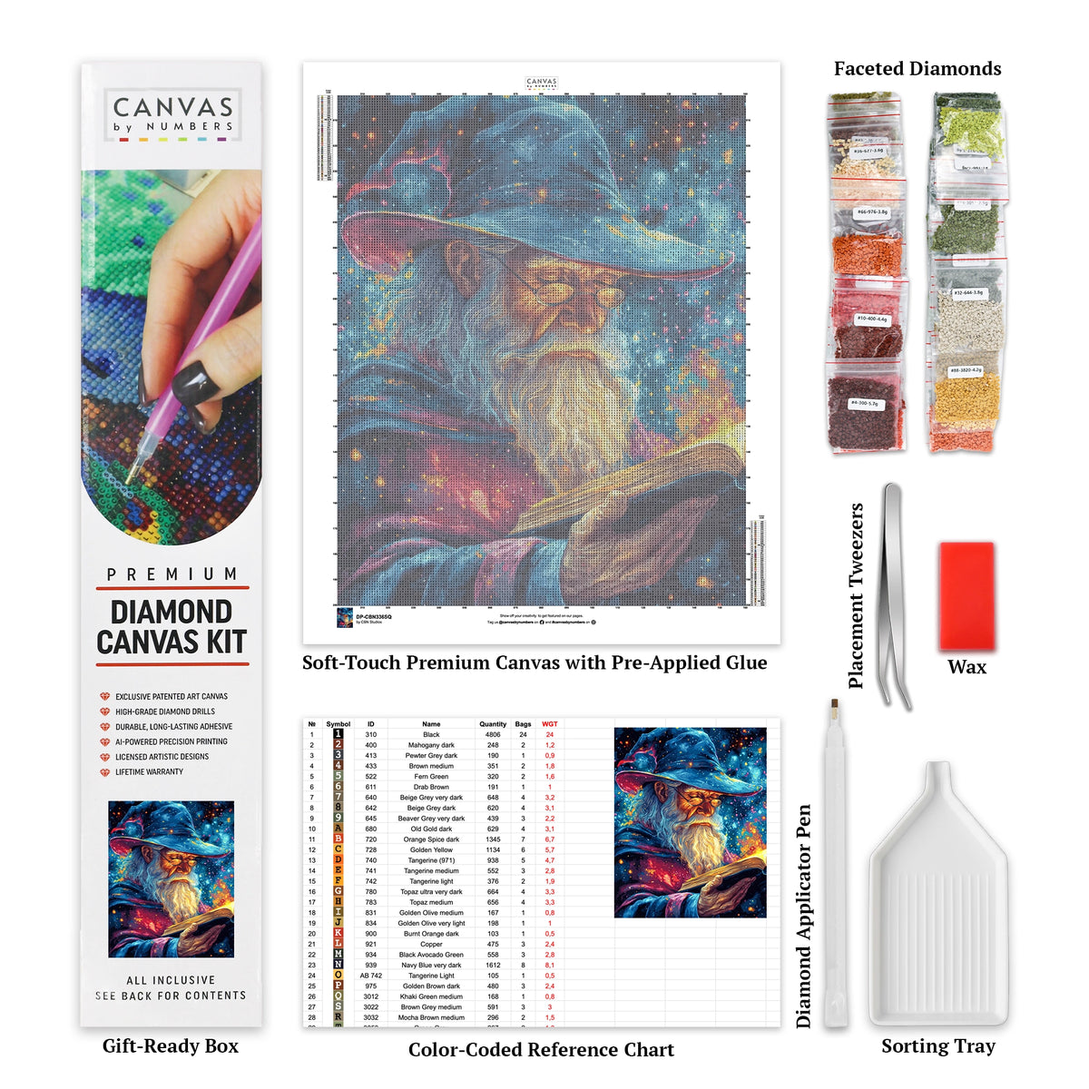 Blomsterkruka Komposition - Diamantmålning - X-Stor