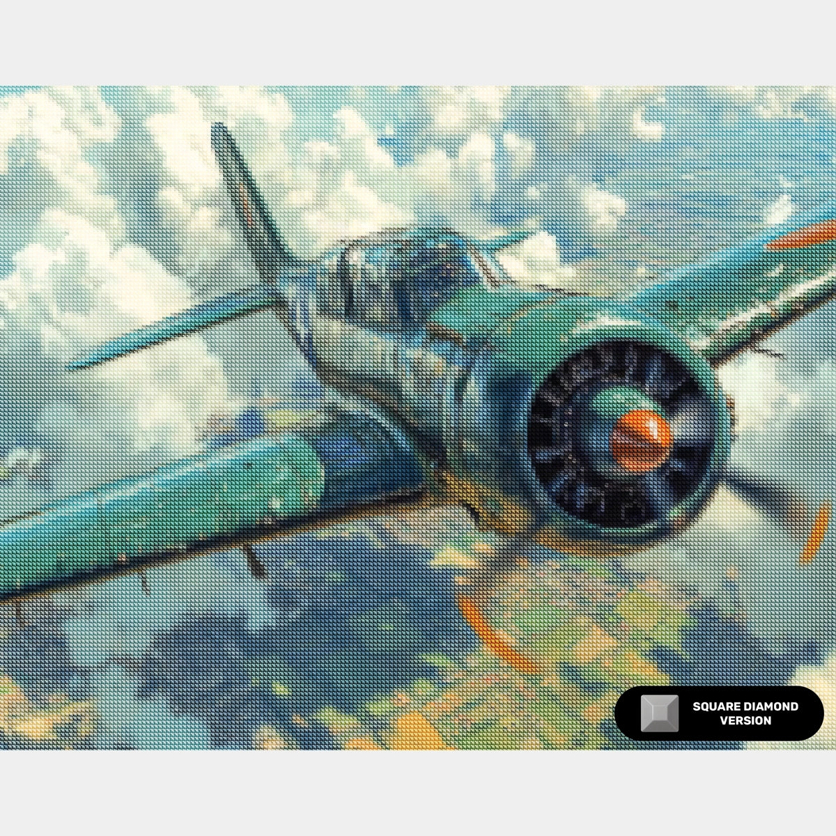 Composizione di Vasi Floreali - Pittura con Diamanti - X-Large