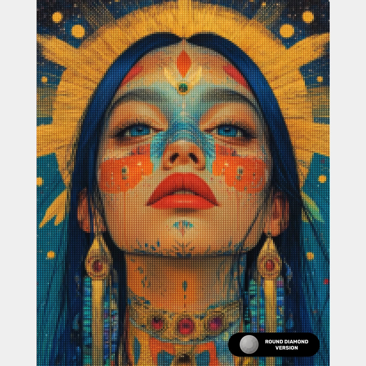 Composizione di Vasi Floreali - Pittura con Diamanti - X-Large