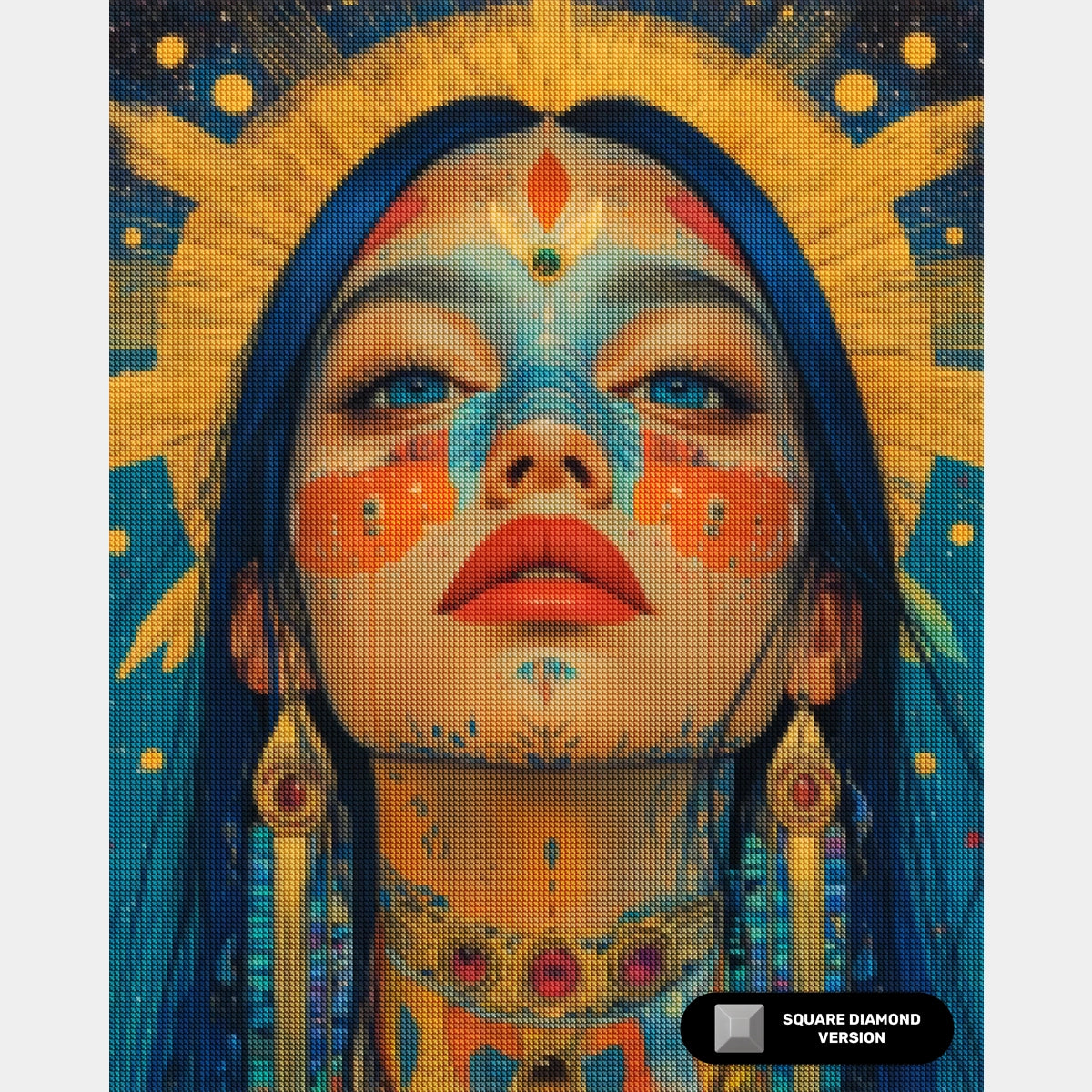 Composizione di Vasi Floreali - Pittura con Diamanti - X-Large