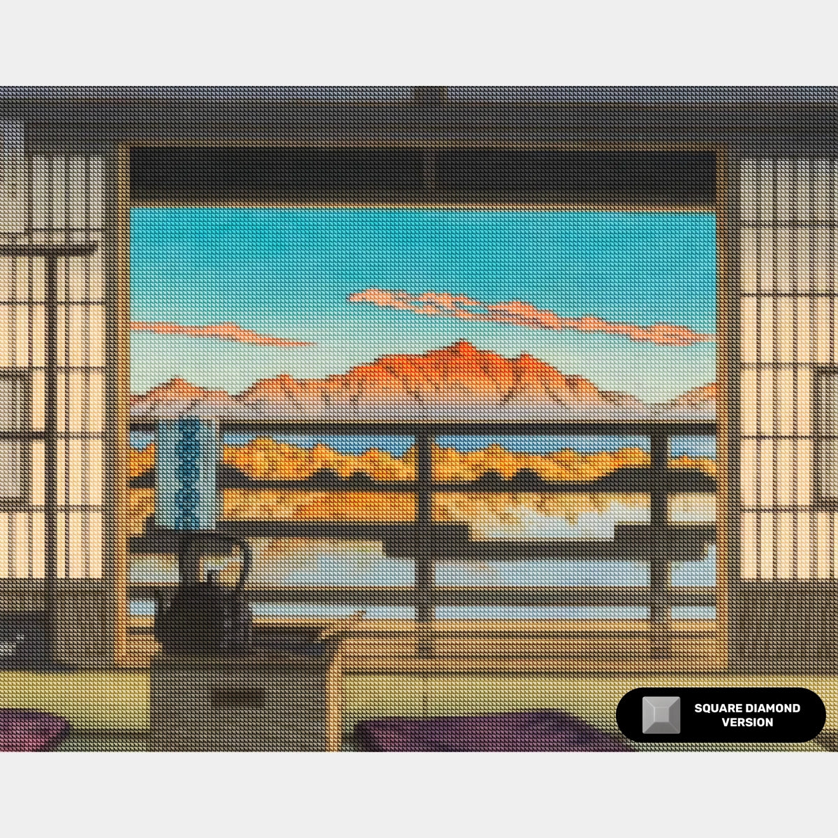 Blomsterkruka Komposition - Diamantmålning - X-Stor