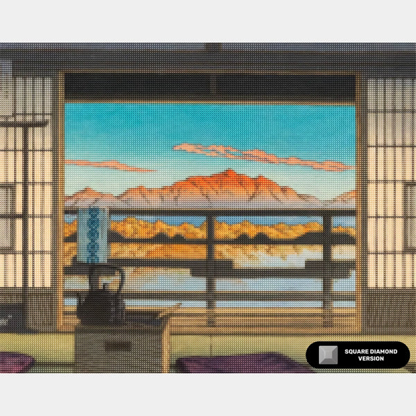 Blomsterkruka Komposition - Diamantmålning - X-Stor