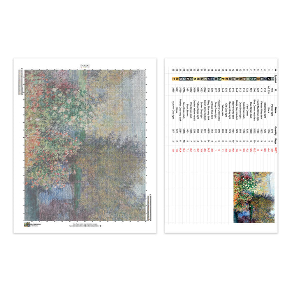 Composición de Jarrón Floral - Pintura de Diamante - Extra Grande