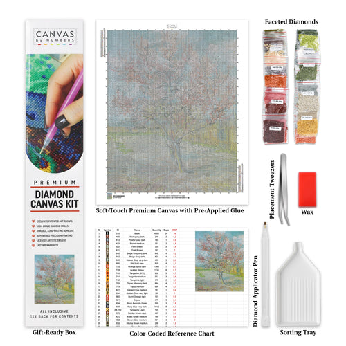 Peach Tree - Diamond Painting - Grand