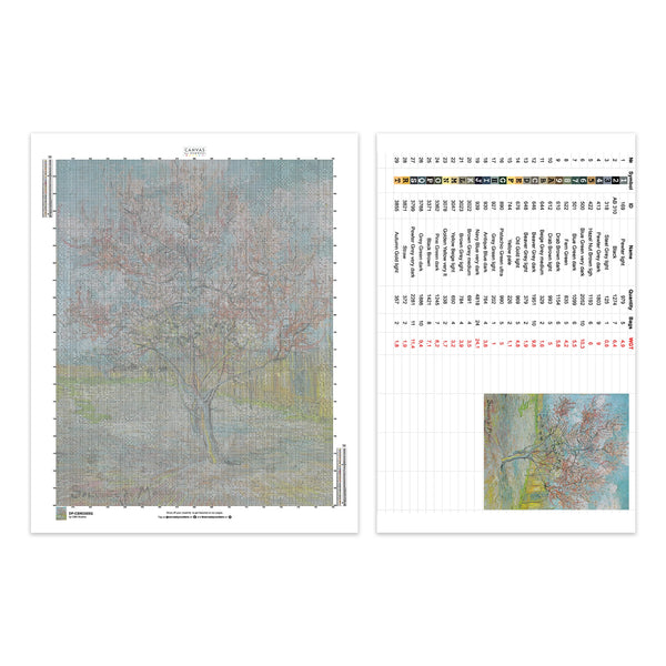 Peach Tree - Diamond Painting - Grande