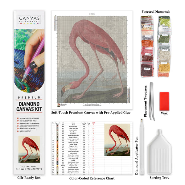 American Flamingo - Diamond Painting - Large