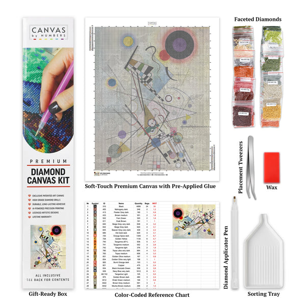 Florale Vasenkomposition - Diamantmalerei - X-Large