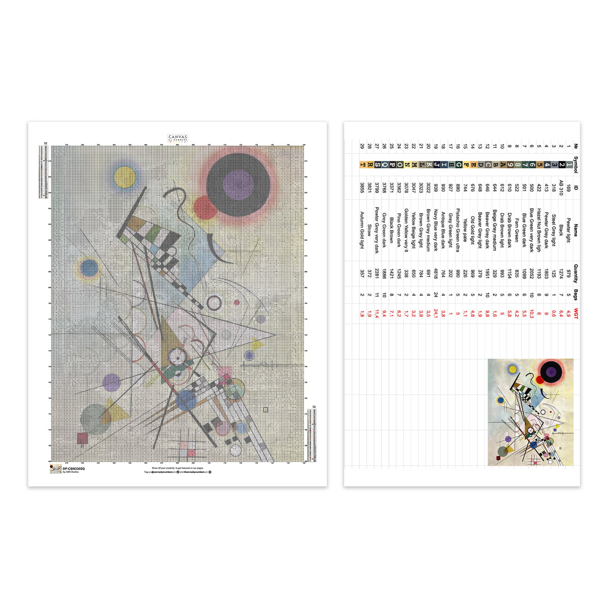 Florale Vasenkomposition - Diamantmalerei - X-Large