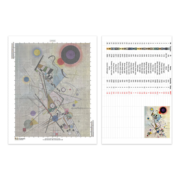 Florale Vasenkomposition - Diamantmalerei - X-Large