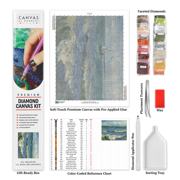 Havet vid Les Saintes - Diamond Painting - Stor