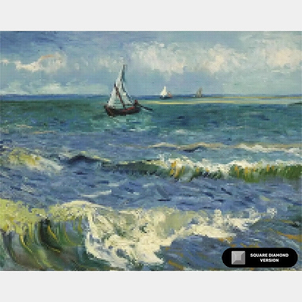 Havet vid Les Saintes - Diamond Painting - Stor