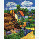 Houses in Auvers - Diamond Painting-You'll love our Houses in Auvers - Vincent Van Gogh paint by numbers kit. Up to 50% Off! Free shipping and 60 days money-back. Shop at Canvas by Numbers.-Canvas by Numbers
