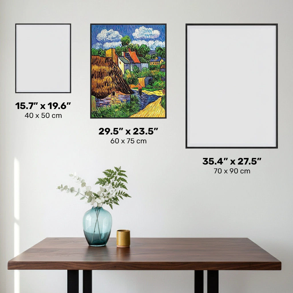 Houses in Auvers - Diamond Painting - Large